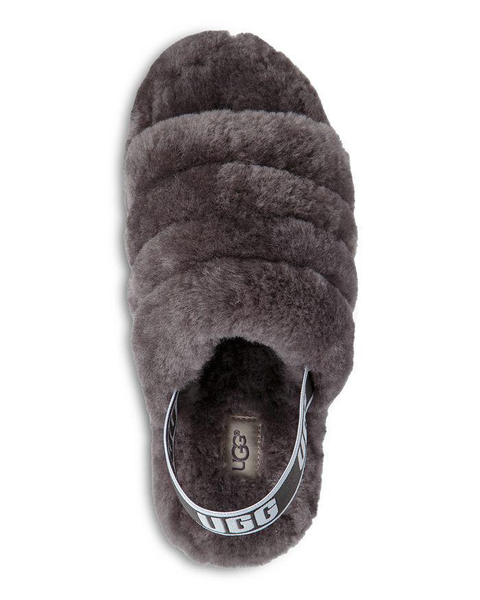 商品UGG|Women's Fluff Yeah Shearling Slingback Slippers,价格¥736,第7张图片详细描述