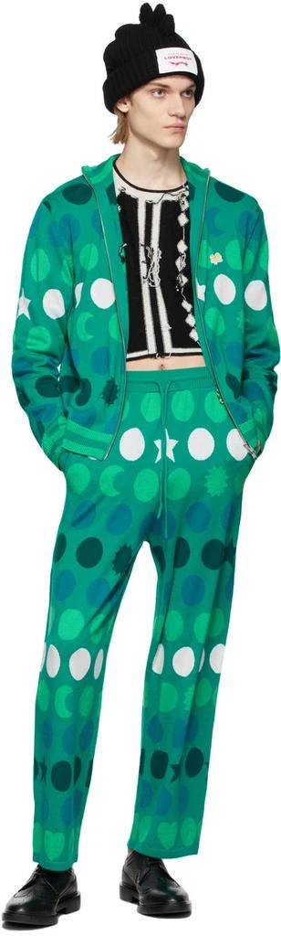 商品Charles Jeffrey Loverboy|Green Graphic Runes Lounge Pants,价格¥1237,第4张图片详细描述