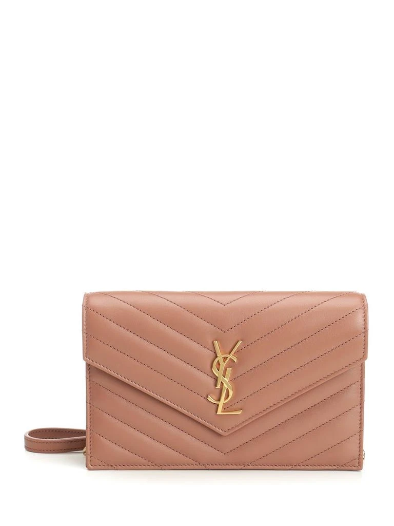 商品Yves Saint Laurent|Wallet On Chain Small Leather Goods Rose,价格¥7594,第1张图片