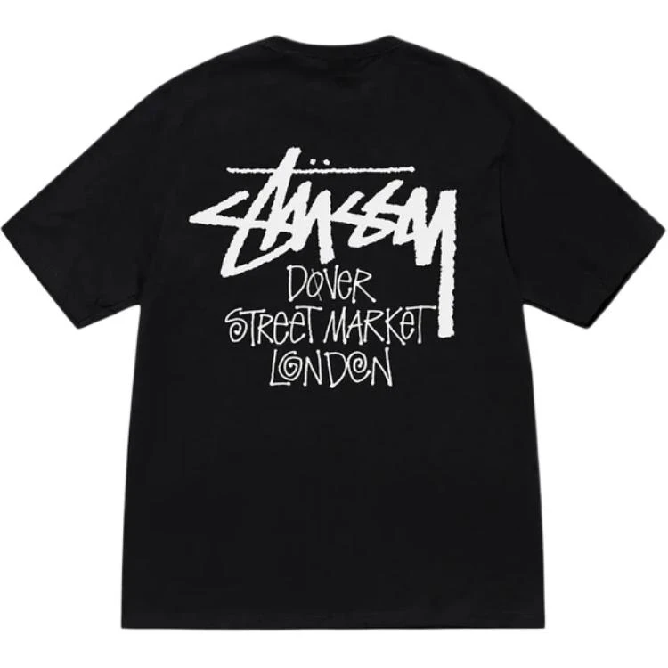商品[国内直发] STUSSY|FW24 DSM London 限定系列 London T-Shirt 背面徽标字母印花圆领短袖美式复古T恤 男女同款,价格¥819,第1张图片