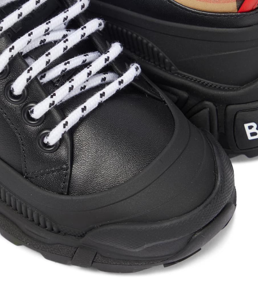 商品Burberry|Leather sneakers,价格¥2629,第7张图片详细描述