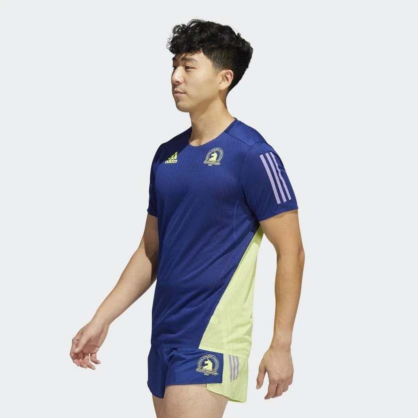 商品Adidas|Men's adidas Boston Marathon 2022 Fast Tee,价格¥199,第2张图片详细描述