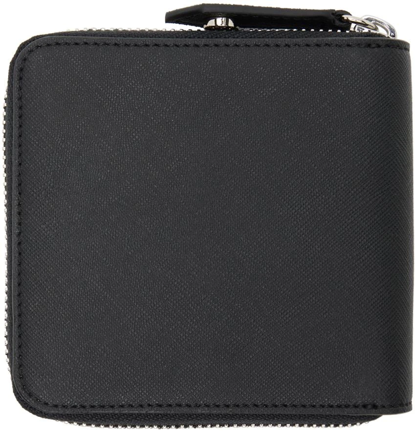 商品Vivienne Westwood|Black Saffiano Biogreen Rounded Square Wallet,价格¥974,第2张图片详细描述