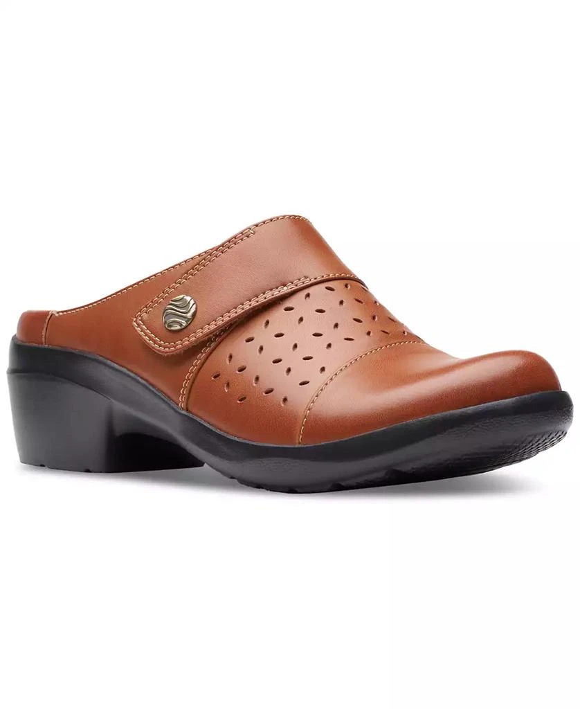 商品Clarks|Women's Angie Maye Perfed Strapped Comfort Clogs,价格¥715,第1张图片