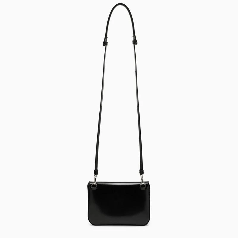 商品Prada|Black brushed leather shoulder bag,价格¥12714,第4张图片详细描述