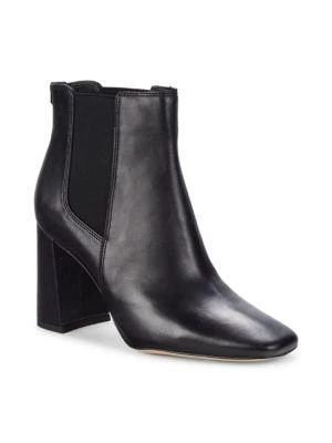商品Sam Edelman|Chiara Leather Block Heel Booties,价格¥712,第2张图片详细描述