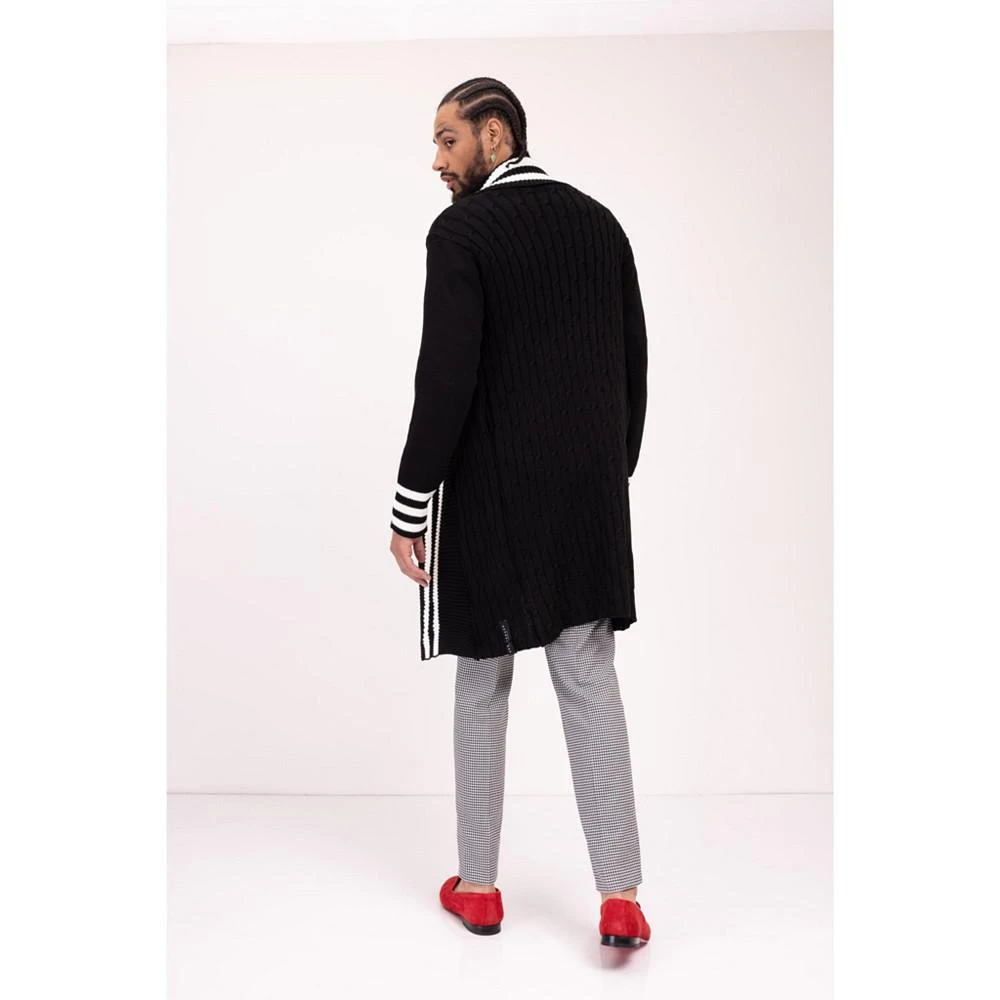 商品RON TOMSON|Men's Modern Longline Side Pocket Cardigan Sweater,价格¥1261,第2张图片详细描述
