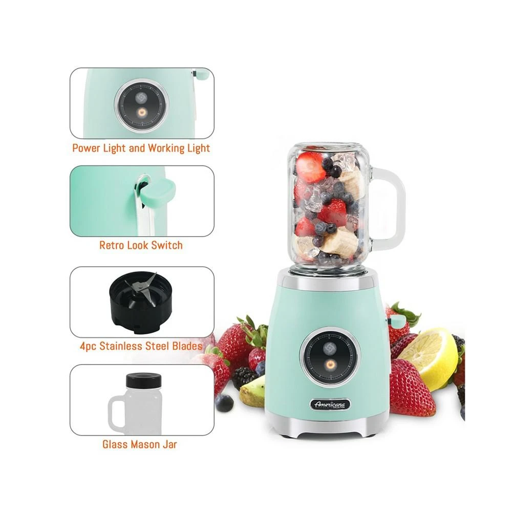 商品Elite Gourmet|2 Cup Mason Jar Personal Smoothie Blender with Sports Bottle, 300W,价格¥484,第3张图片详细描述