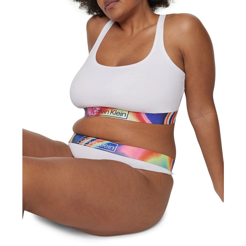 商品Calvin Klein|Plus Size Reimagined Heritage Pride Thong Underwear QF6859,价格¥30,第3张图片详细描述
