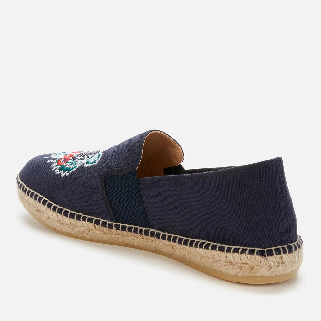商品Kenzo|KENZO Men's Organic Canvas Elastic Tiger Espadrilles - Navy Blue,价格¥477,第2张图片详细描述