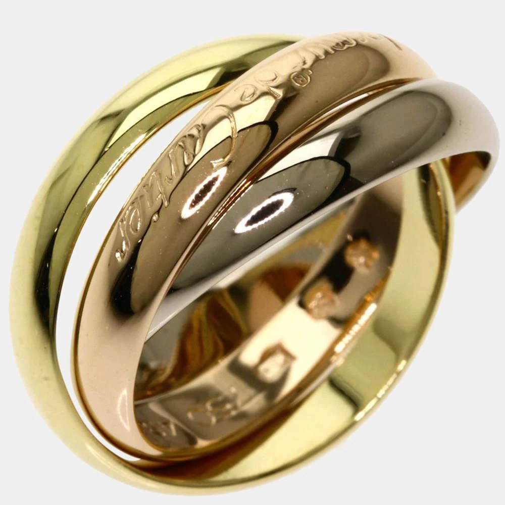 商品[二手商品] Cartier|Cartier Les Must De Cartier Trinity 18K Yellow Rose and White Gold Ring EU 49,价格¥5599,第3张图片详细描述