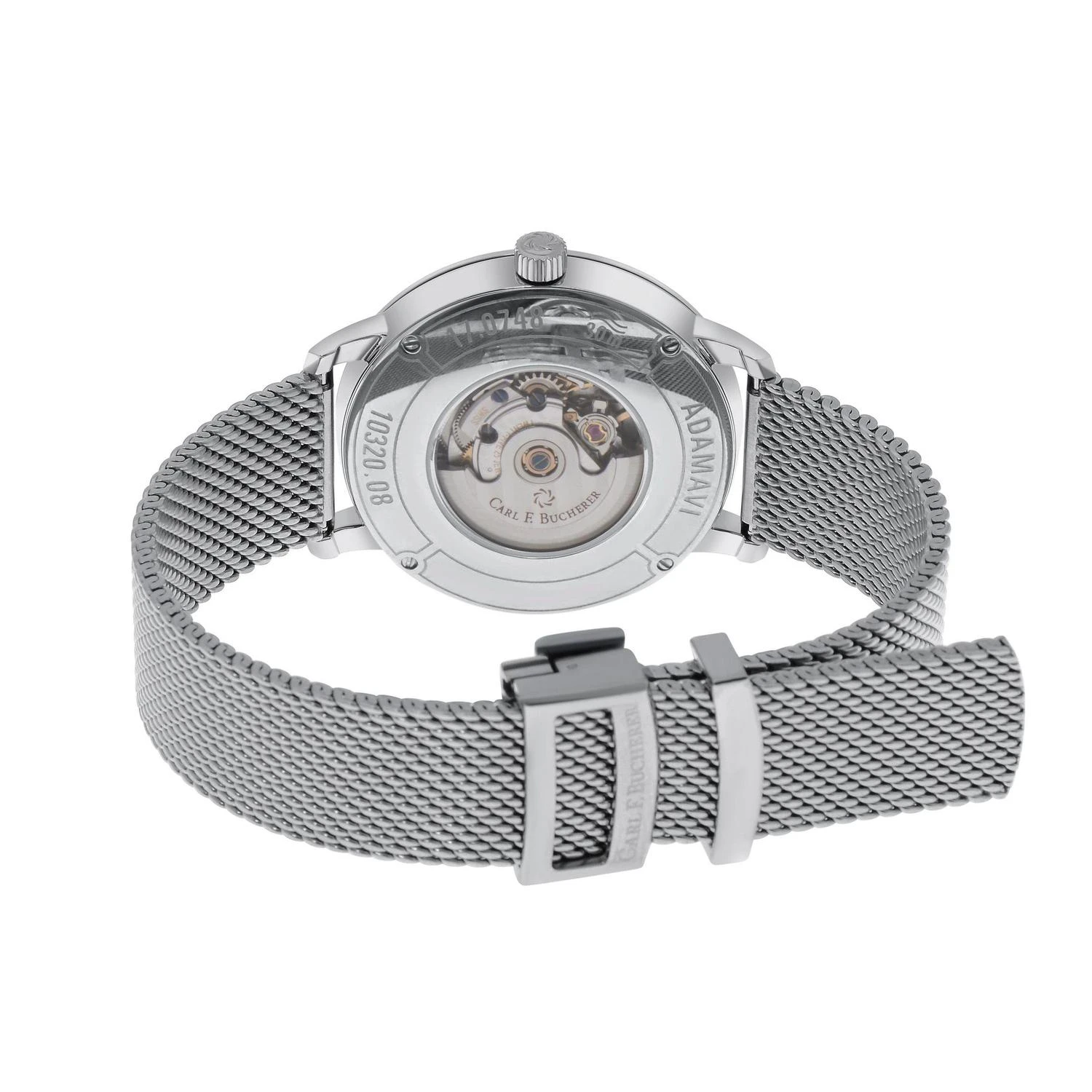 商品Carl F. Bucherer|Carl F. Bucherer Adamavi Date Stainless Steel Women's Automatic Watch 00.10320.08.93.21,价格¥11426,第3张图片详细描述
