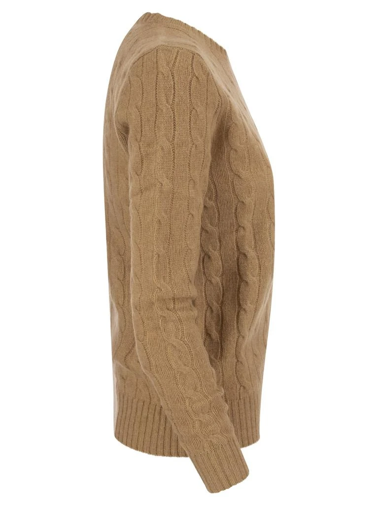 商品Ralph Lauren|Plaited Wool And Cashmere Crew,价格¥1594,第3张图片详细描述