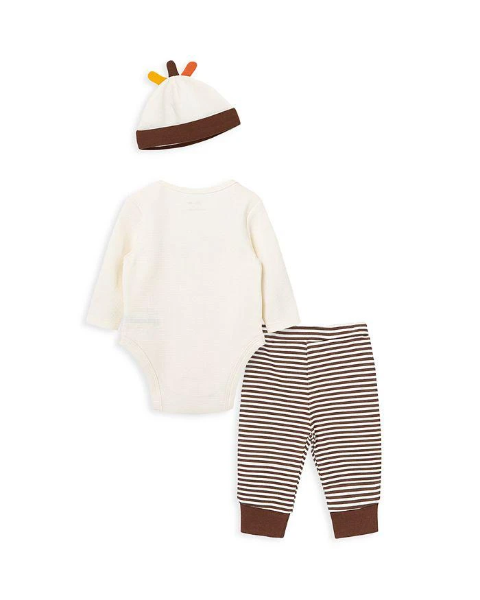商品Little Me|Unisex Turkey Bodysuit, Pants & Hat Set - Baby,价格¥157,第2张图片详细描述