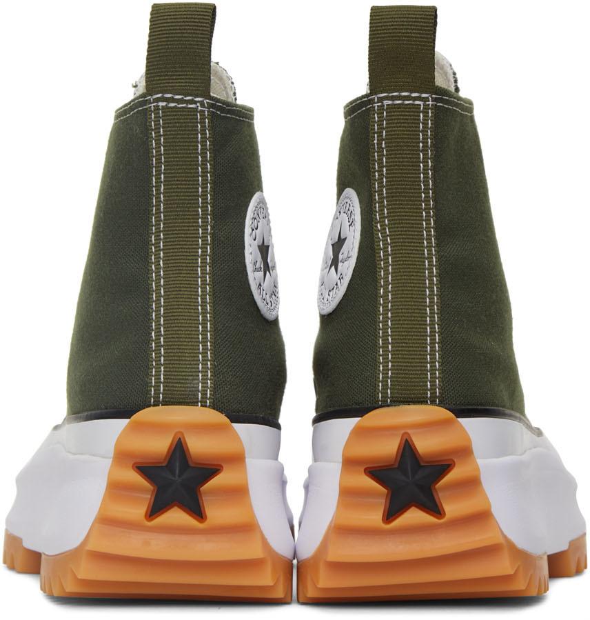 绿色 Run Star Hike 高帮运动鞋商品第4张图片规格展示