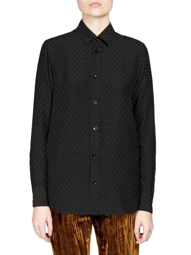商品Yves Saint Laurent|Jacquard Silk Blouse,价格¥4033,第1张图片