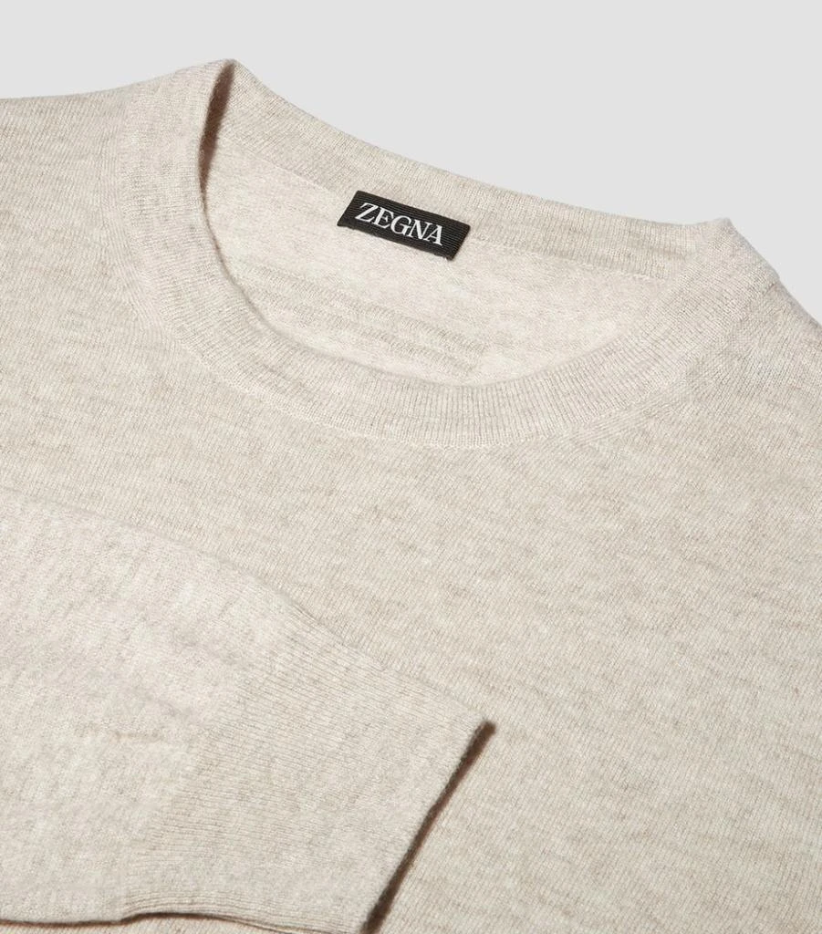 商品Zegna|Mélange Oasi Cashmere Sweater,价格¥9472,第5张图片详细描述