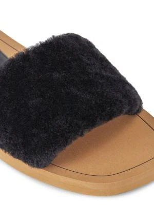 Women's Cammy Shearling-Strap Slide Sandals 商品