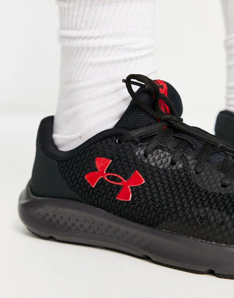 商品Under Armour|Under Armour Run Charged Pursuit 3 trainers in black,价格¥398,第3张图片详细描述