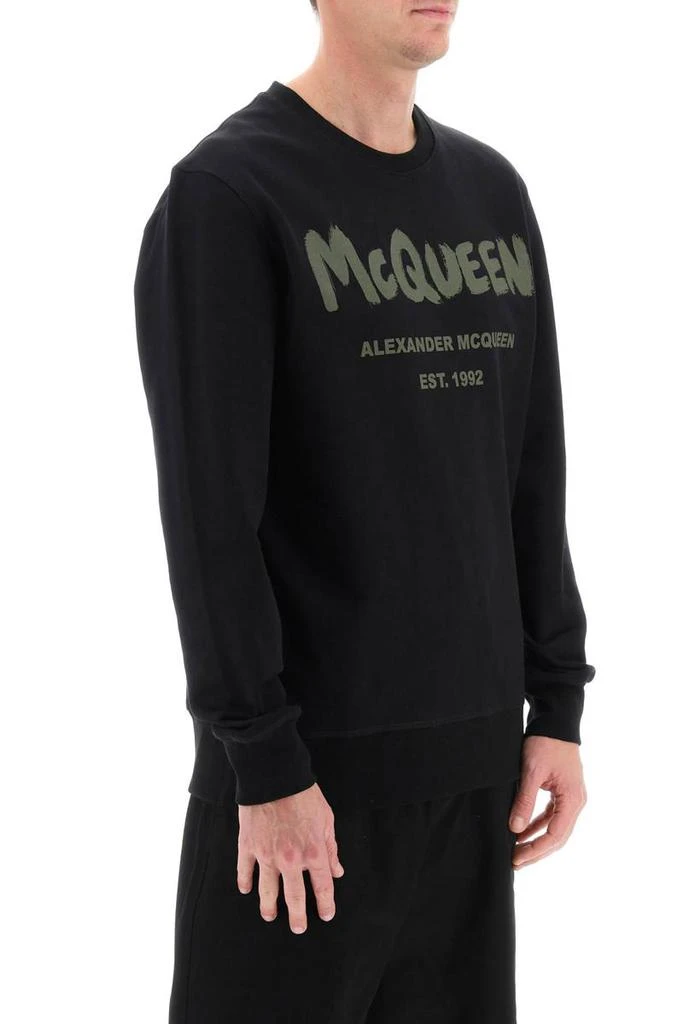 商品Alexander McQueen|Alexander mcqueen mcqueen graffiti sweatshirt,价格¥3488,第2张图片详细描述