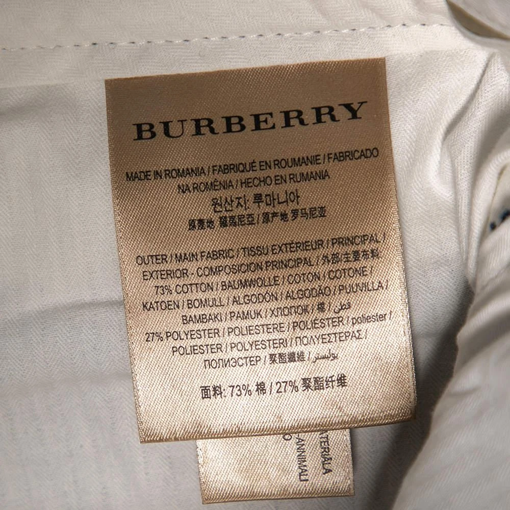 商品[二手商品] Burberry|Burberry Navy Blue Cotton Tailored Pants S,价格¥1000,第5张图片详细描述