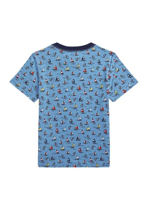 商品Ralph Lauren|Lauren Childrenswear Boys 2 7 Sailboat Print Cotton Jersey T Shirt,价格¥342,第2张图片详细描述