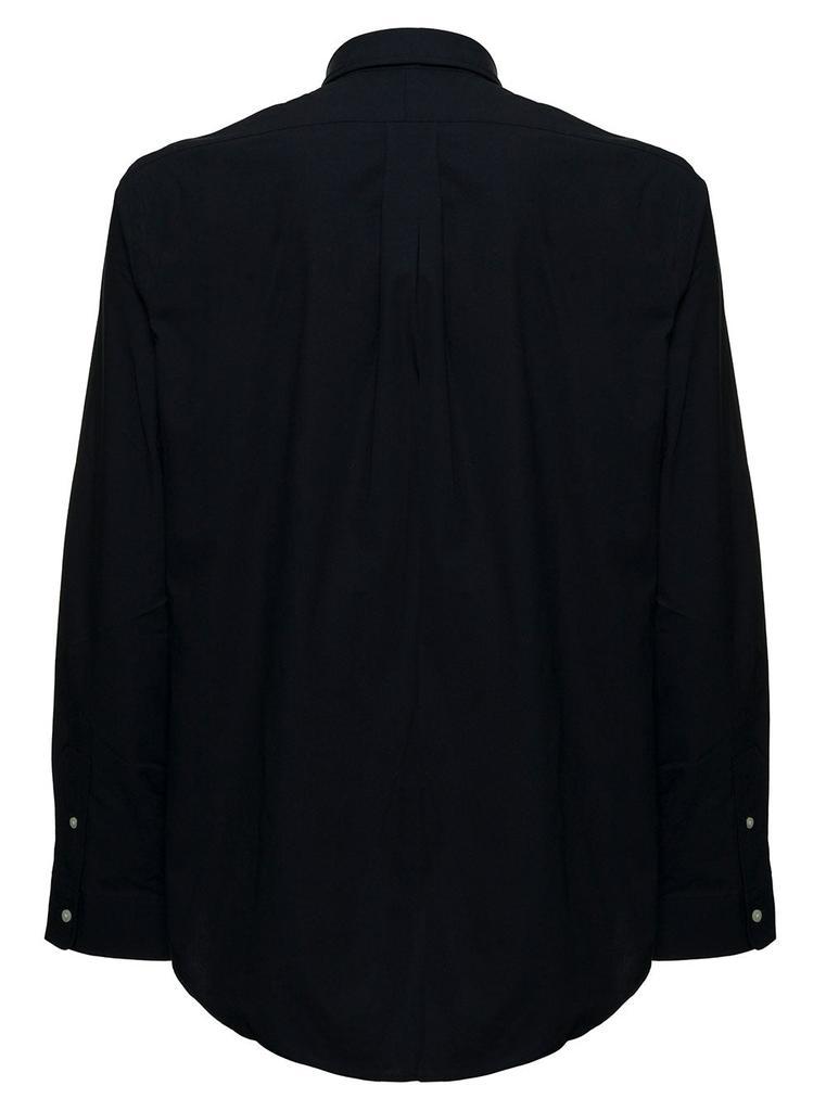 商品Ralph Lauren|Black Cotton Poplin Shirt with Logo,价格¥1008,第4张图片详细描述