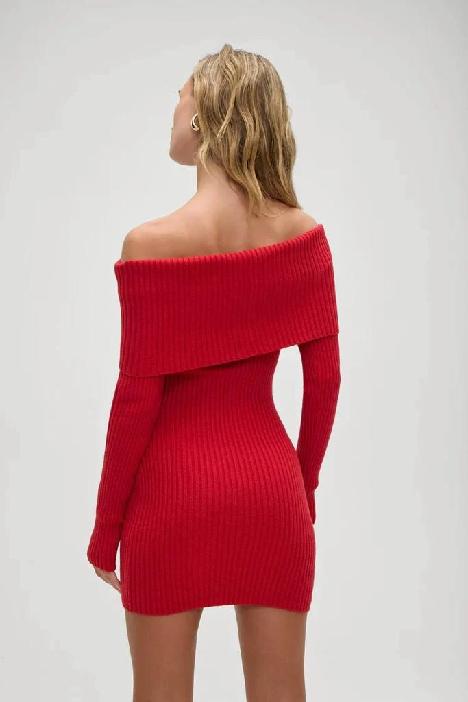 商品Frankies Bikinis|Frankies Bikinis - Midnight Ribbed Knit Mini Dress,价格¥808,第3张图片详细描述