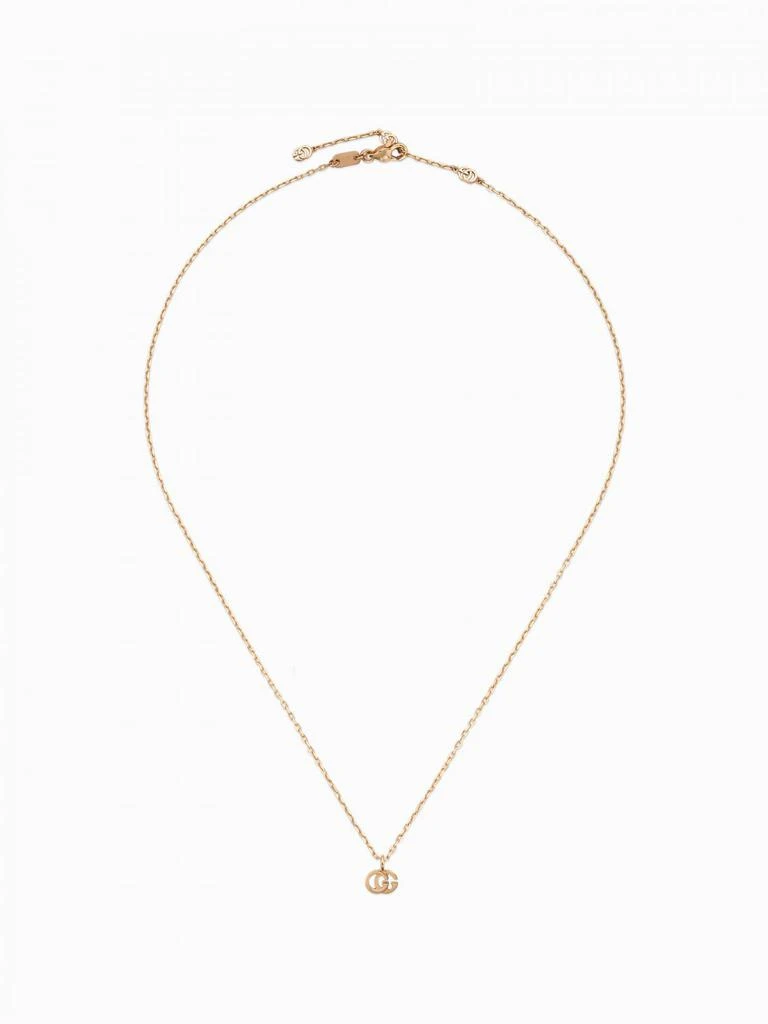 商品Gucci|GG Running Gucci necklace in 18kt rose gold with GG monogram pendant,价格¥7833,第1张图片