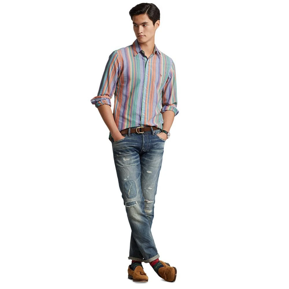 商品Ralph Lauren|Men's Classic-Fit Striped Oxford Shirt,价格¥368,第4张图片详细描述
