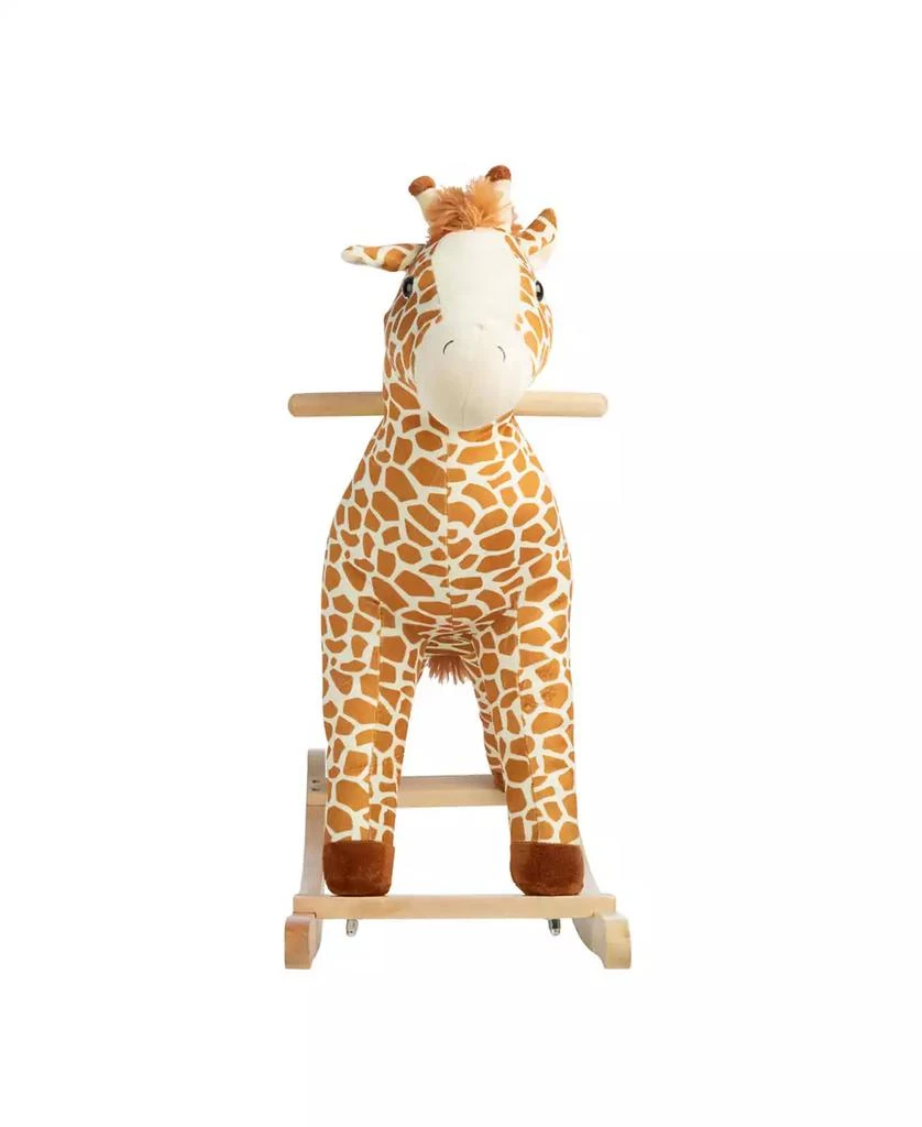 商品Trademark Global|Happy Trails Giraffe Plush Rocking Horse,价格¥618,第3张图片详细描述