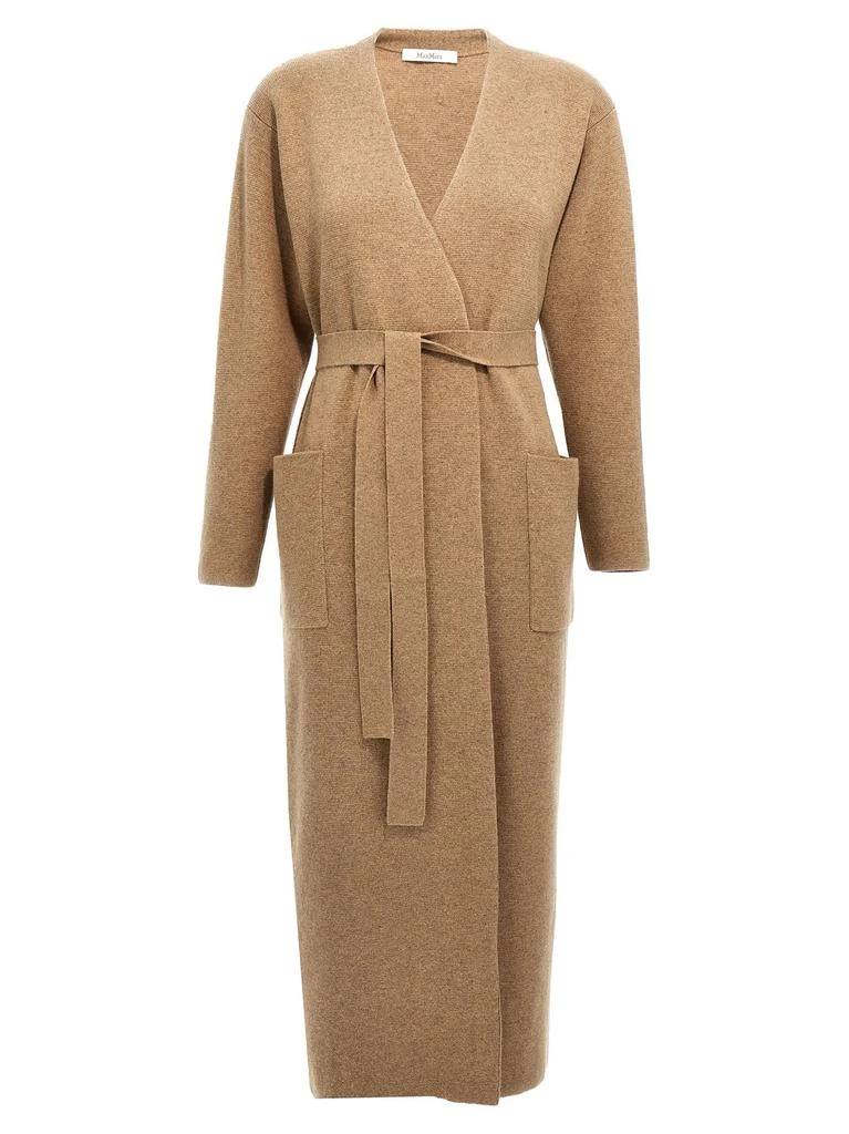 商品Max Mara|Max Mara Gestro V-Neck Belted Cardigan,价格¥5792,第1张图片