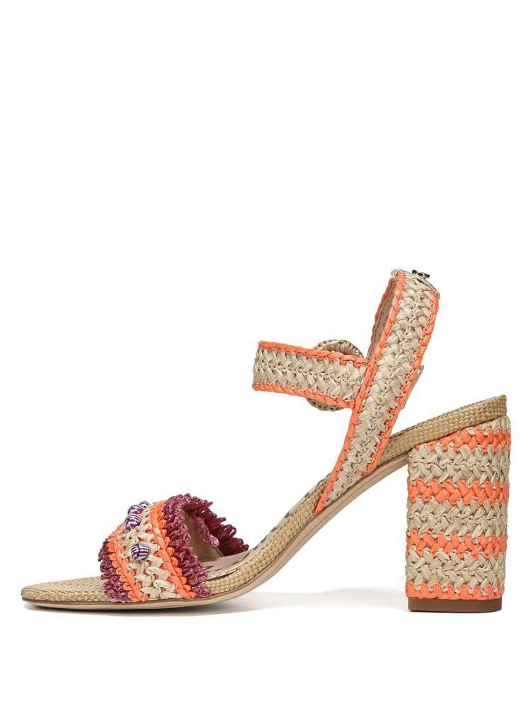 Olisa Basket Weave Ankle Strap Sandals 商品