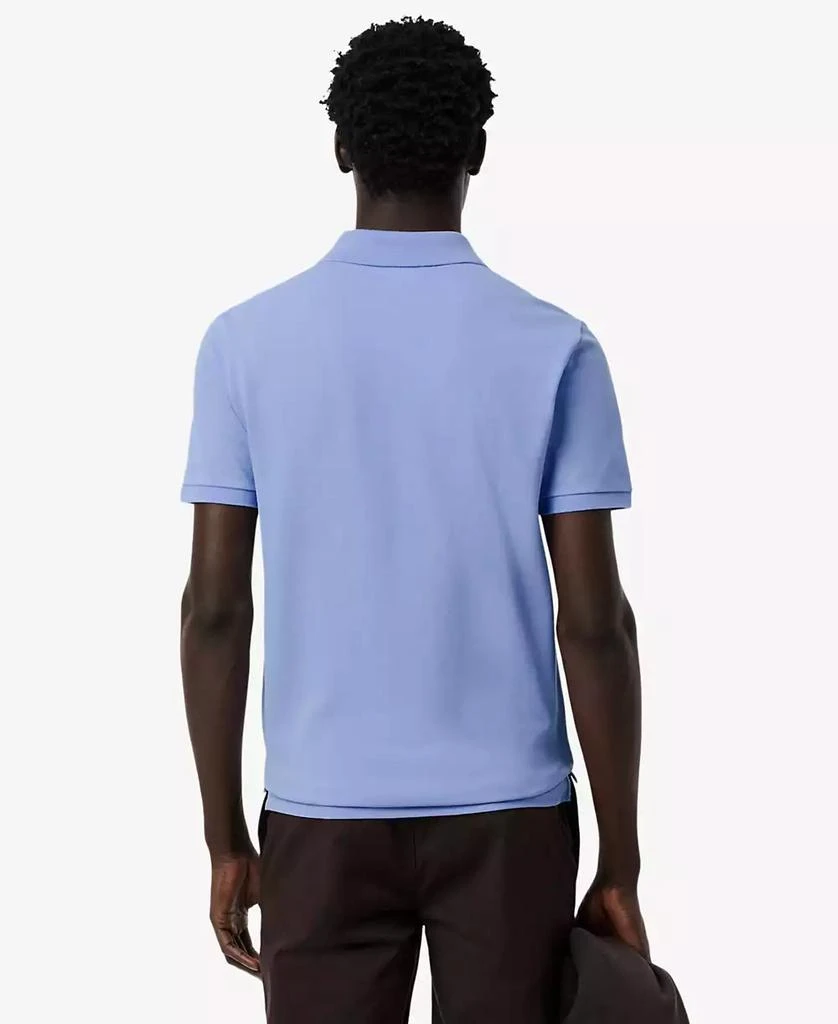 商品Lacoste|Men's Slim Fit Short Sleeve Ribbed Polo Shirt,价格¥444,第2张图片详细描述