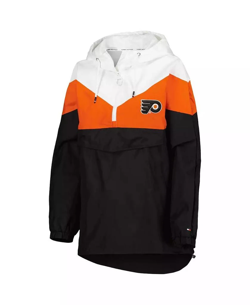 商品Tommy Hilfiger|Women's Orange, Black Philadelphia Flyers Staci Half-Zip Windbreaker Jacket,价格¥703,第3张图片详细描述