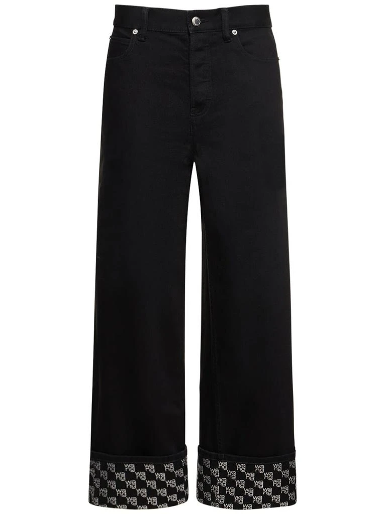 商品Alexander Wang|Embellished Straight Jeans,价格¥2749,第1张图片
