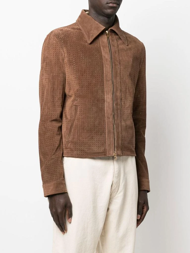 商品AMIRI|Fully-perforated leather jacket,价格¥9744,第3张图片详细描述