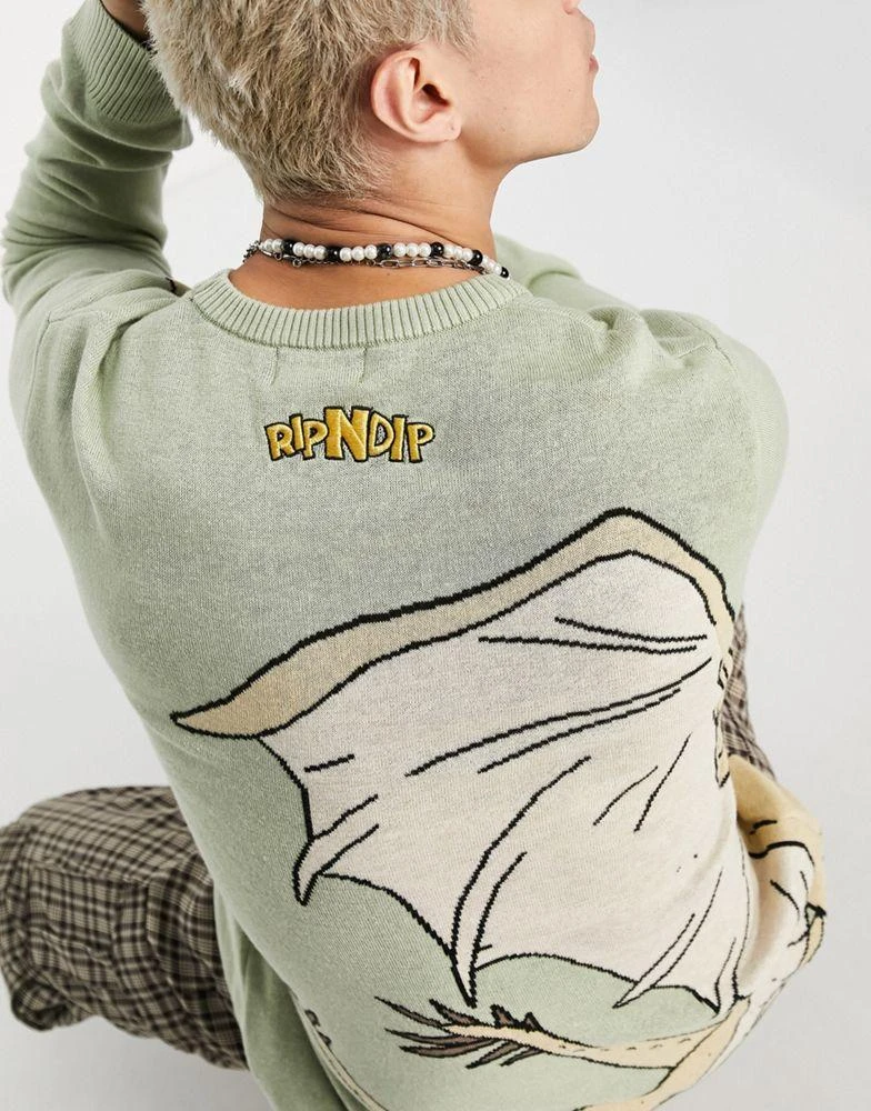 商品Rip N Dip|RIPNDIP gidora jumper in green,价格¥374,第2张图片详细描述
