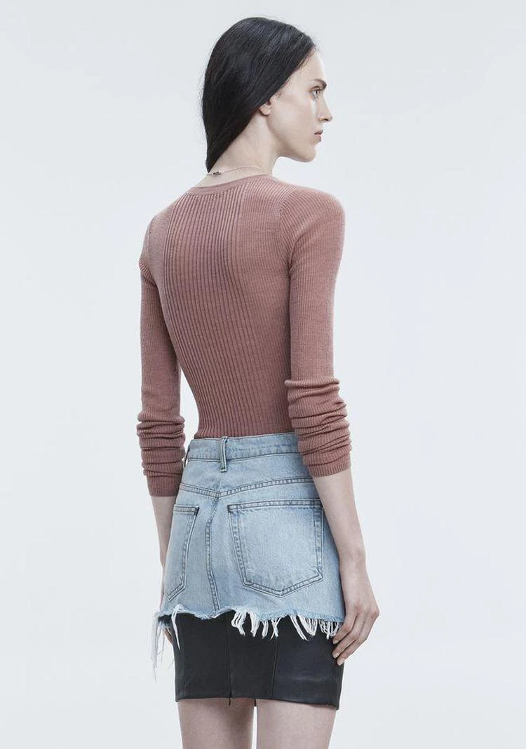 商品Alexander Wang|RIB LONG SLEEVE TOP,价格¥889,第2张图片详细描述