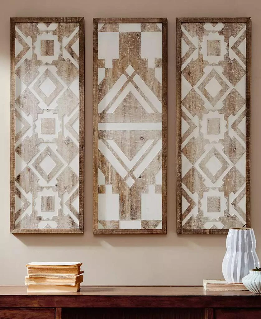 商品JLA Home|Madison Park Mandal Wood Wall Decor, Set of 3,价格¥1447,第2张图片详细描述