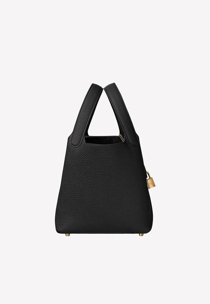 商品Hermes|Picotin Lock 18 in Black Taurillon Clemence with Gold Hardware,价格¥46181,第2张图片详细描述