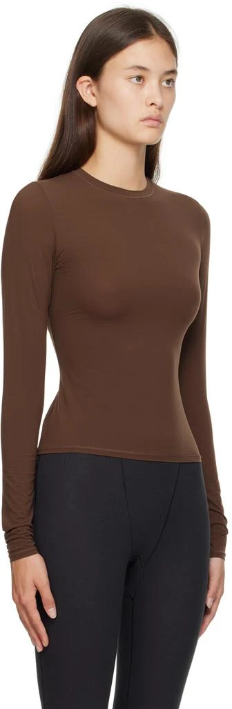 商品SKIMS|Brown Fits Everybody Long Sleeve T-Shirt,价格¥413,第2张图片详细描述