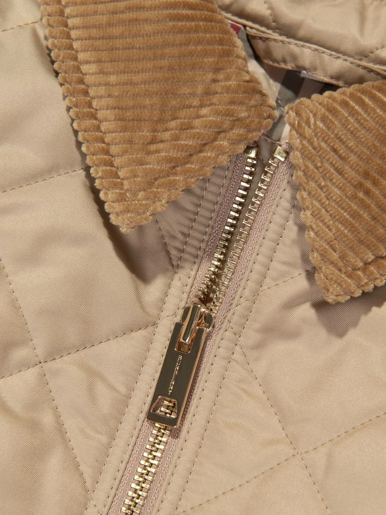 商品Burberry|Burberry Girls Otis Quilted Coat in Beige,价格¥2252,第4张图片详细描述