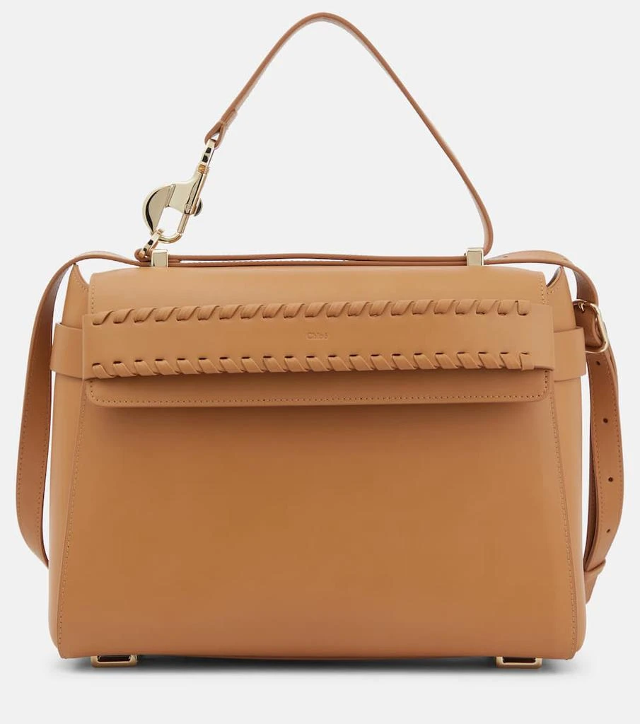 商品Chloé|Nacha leather shoulder bag,价格¥22841,第1张图片