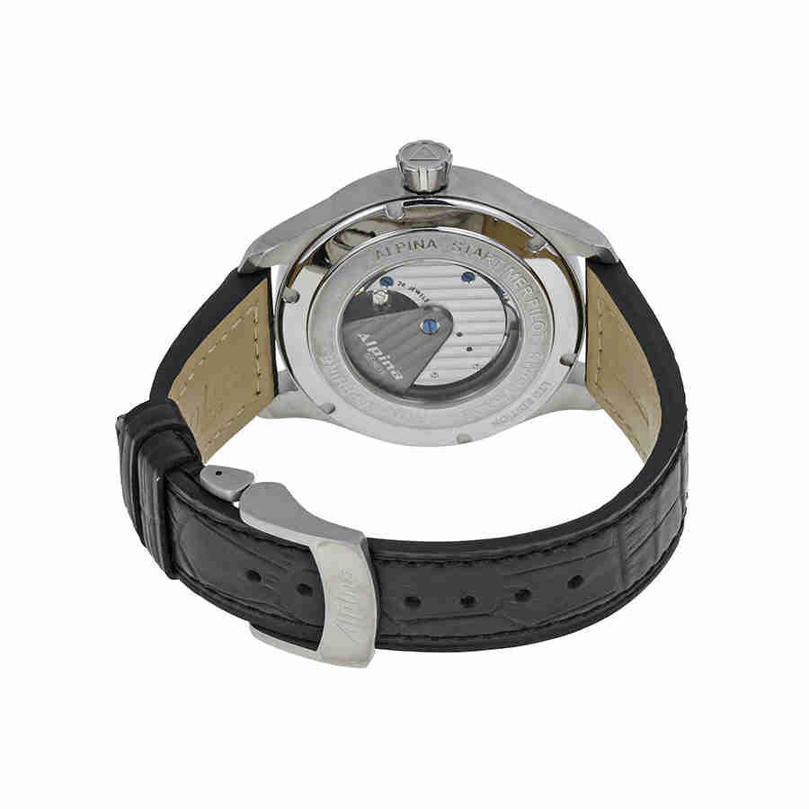 商品Alpina|Alpina Aviation Automatic Black Dial Black Leather Mens Watch 710B4S6,价格¥10814,第5张图片详细描述