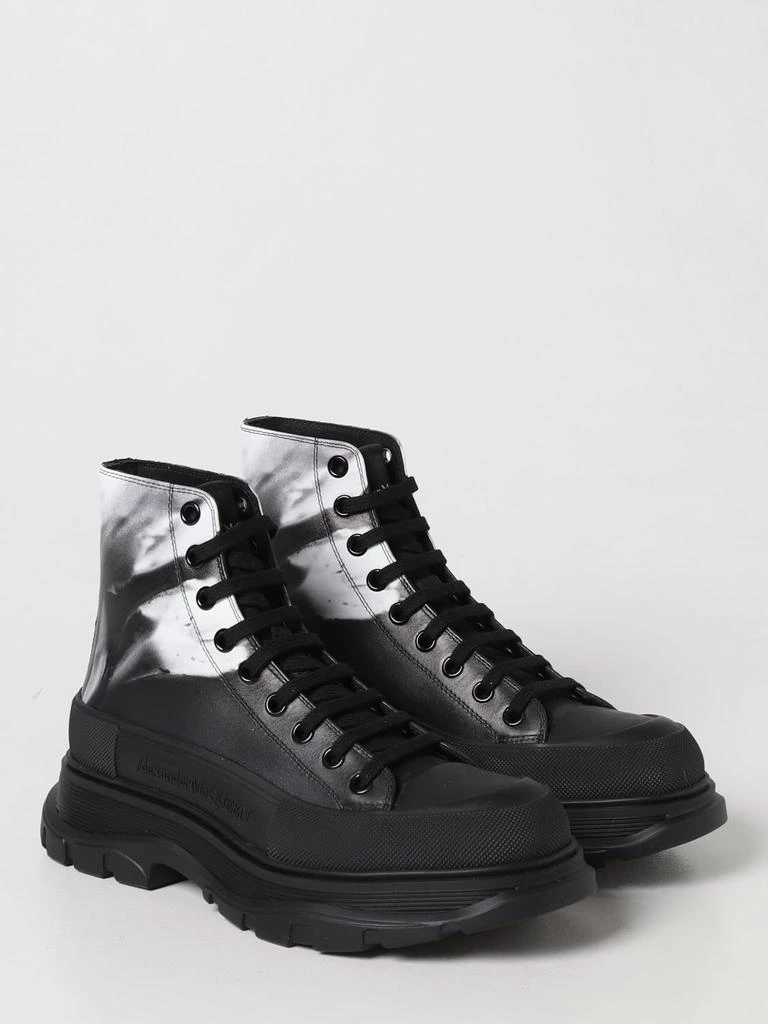 商品Alexander McQueen|Alexander McQueen Tread ankle boots in leather,价格¥5053,第2张图片详细描述