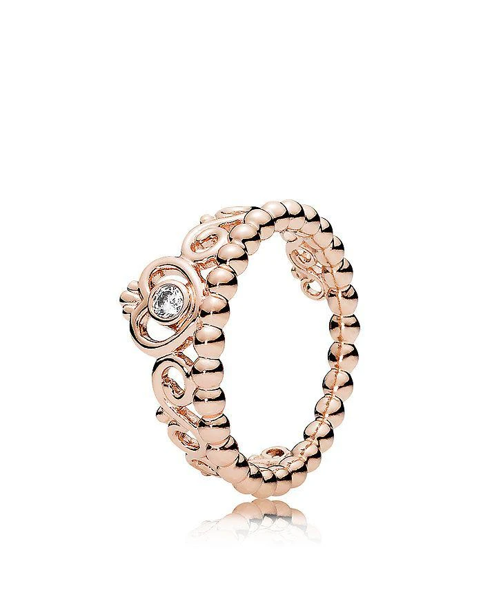 商品PANDORA|公主皇冠玫瑰金戒指,价格¥337,第1张图片