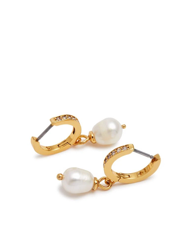 商品Kate Spade|Precious Delight gold-plated hoop earrings,价格¥796,第3张图片详细描述