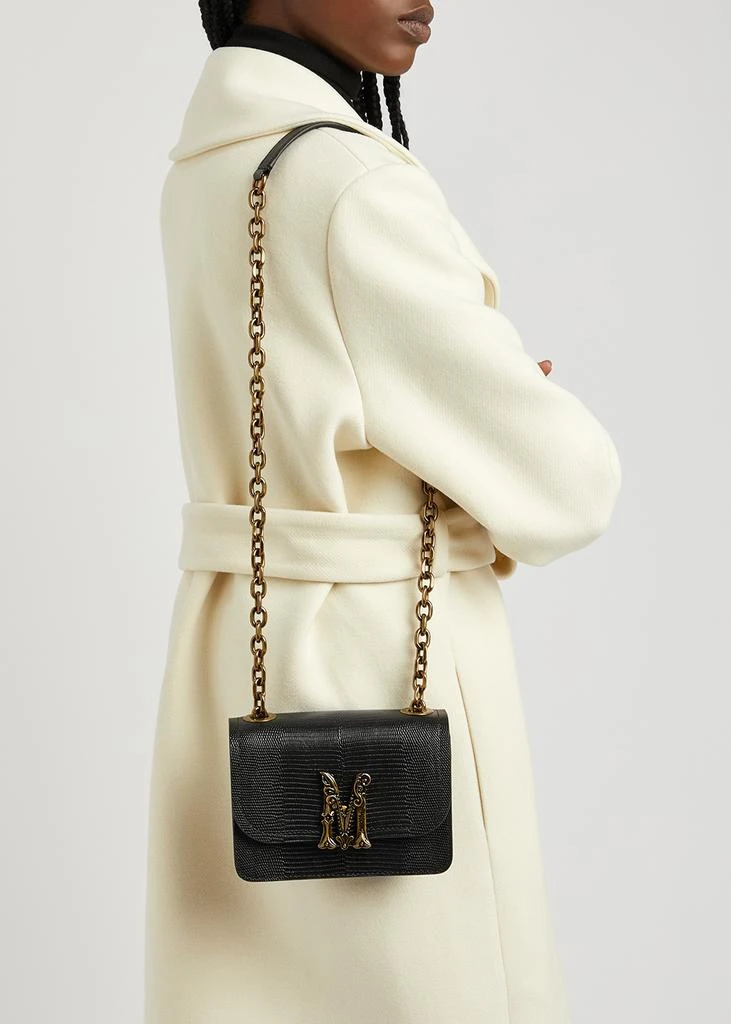 商品Moschino|M lizard-effect leather shoulder bag,价格¥4137,第5张图片详细描述