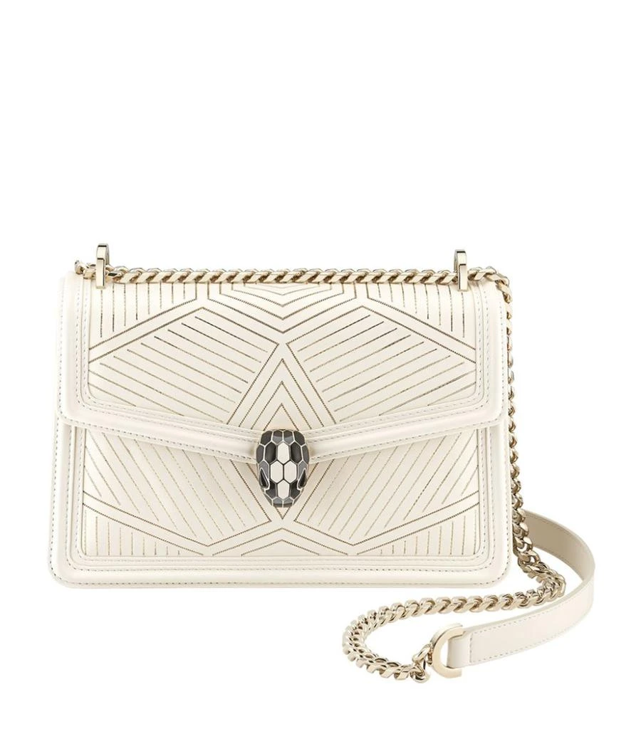 商品BVLGARI|Leather Serpenti Diamond Blast Cross-Body Bag,价格¥29115,第1张图片